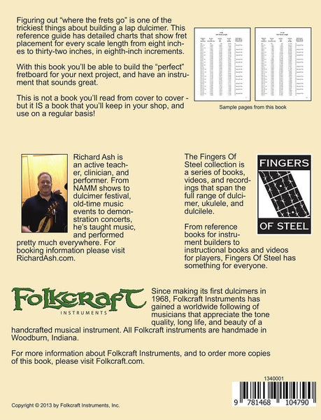 Fret Position Guide For Mountain Dulcimer Folkcraft Instruments