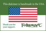 FolkRoots® D Series Dulcimer, Walnut Body, Walnut Top