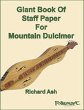 Giant Book Of Staff Paper For Mountain Dulcimer-Folkcraft Instruments