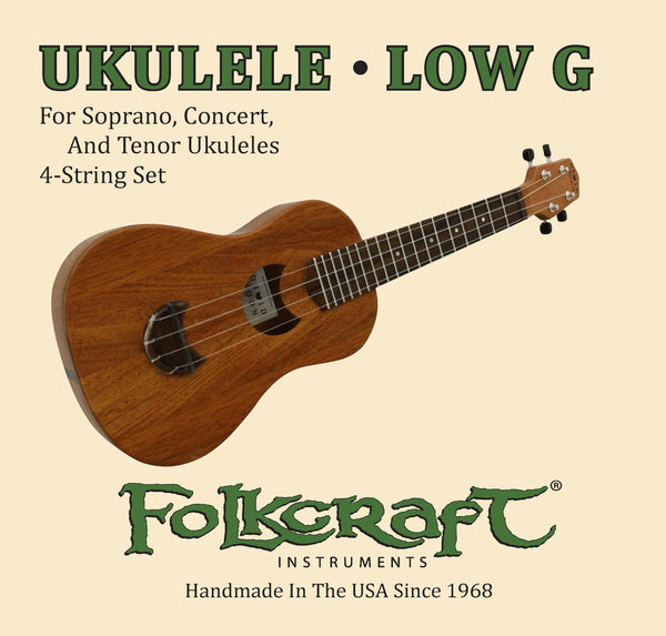 Druid Moon® Ukulele String Set (.025" .032" .036" .029"W)-Folkcraft Instruments