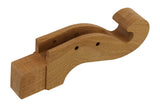 Folkcraft® African Mahogany Scroll Head, Teardrop, For 1 3/8" Wide Fretboard-Folkcraft Instruments