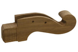 Folkcraft® Black Walnut Scroll Head, Teardrop, For 1 3/8" Wide Fretboard-Folkcraft Instruments