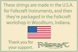 Folkcraft® Bronze Wound Strings, Loop Ends, Pack Of Twelve, .050-Folkcraft Instruments