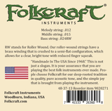 Folkcraft® Mountain Dulcimer String Set, Ball Ends (.012" .015" .024"RW)-Folkcraft Instruments