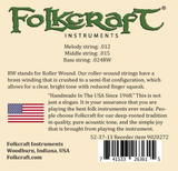 Folkcraft® Mountain Dulcimer String Set, Loop Ends (.012" 015" .024"RW)-Folkcraft Instruments