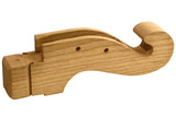 Folkcraft® Northern Cherry Scroll Head, Hourglass, For 1 3/8” Wide Fretboard-Folkcraft Instruments